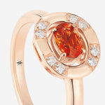 Saphir Orange | Or rose 750 ‰
