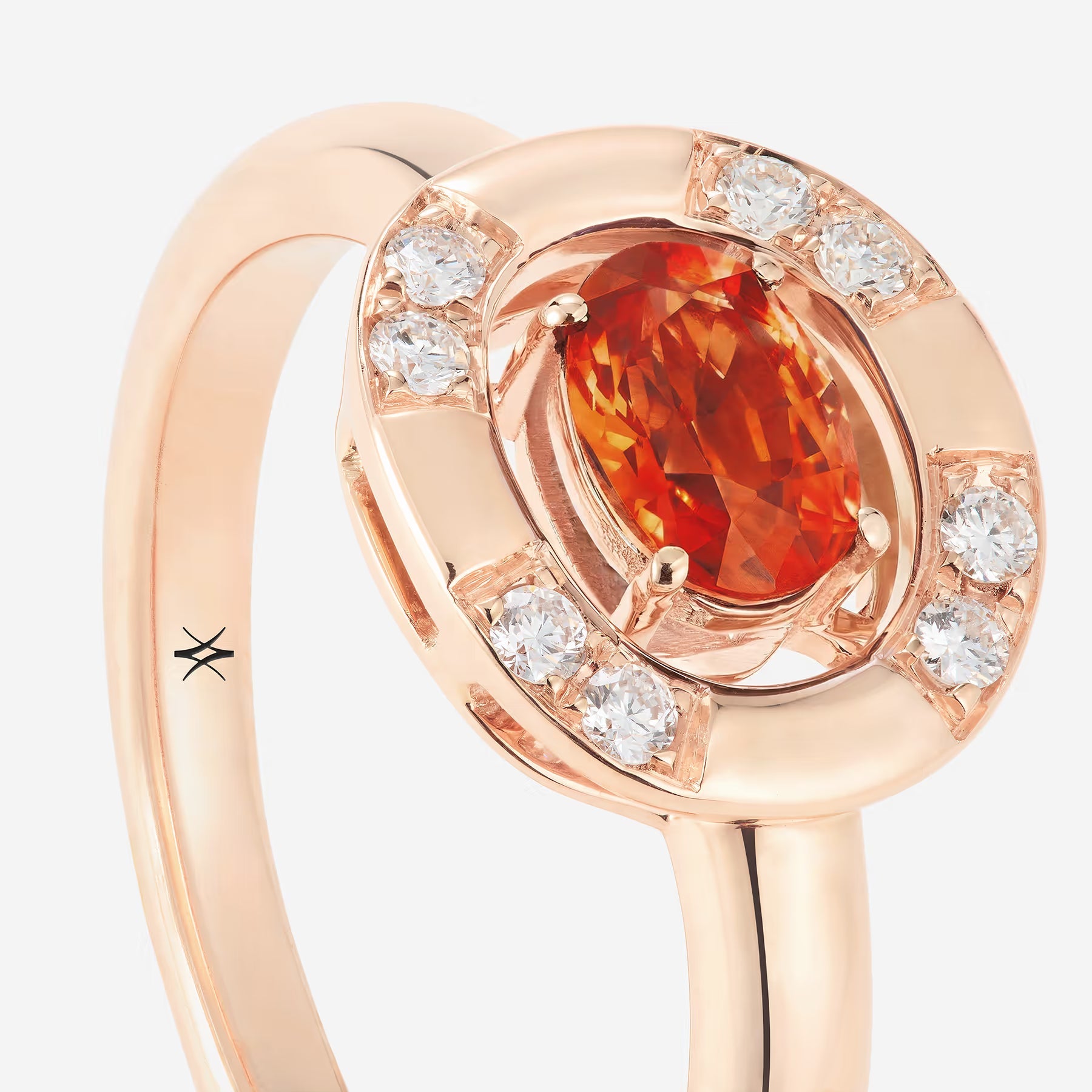 Saphir Orange | Or rose 750 ‰