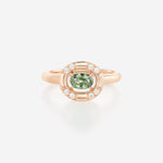 Saphir Vert | Or rose 750 ‰