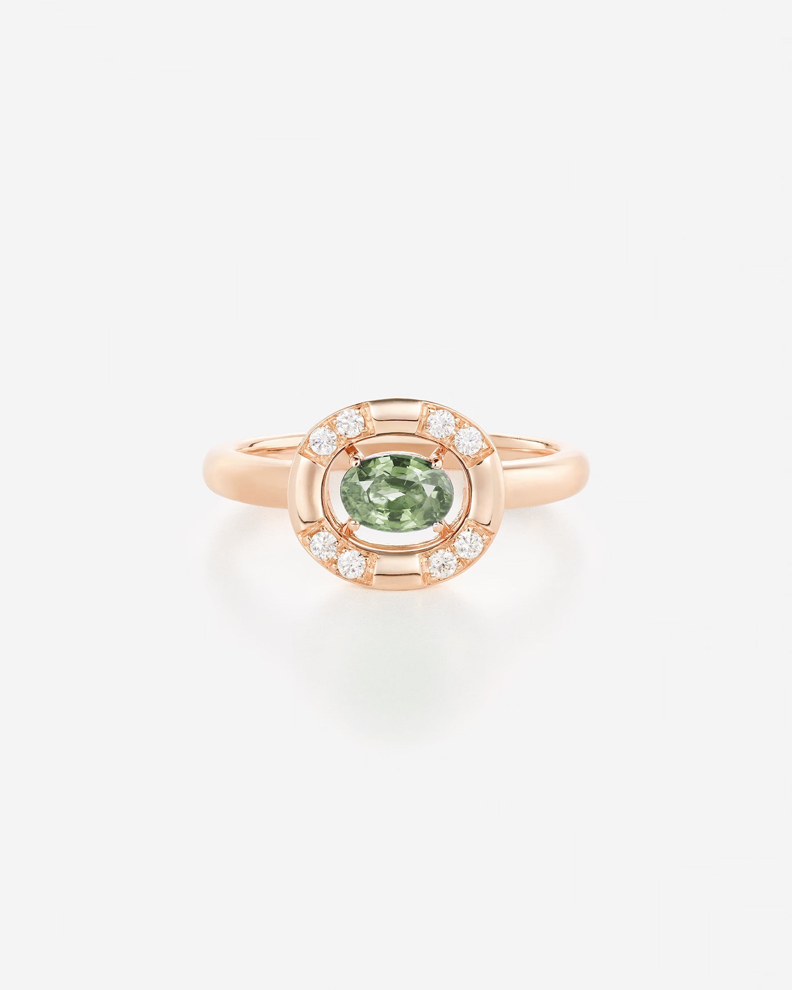 Saphir Vert | Or rose 750 ‰