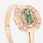 Saphir Vert | Or rose 750 ‰