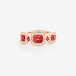 Saphir Orange | Or rose 750 ‰
