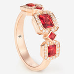 Saphir Orange | Or rose 750 ‰
