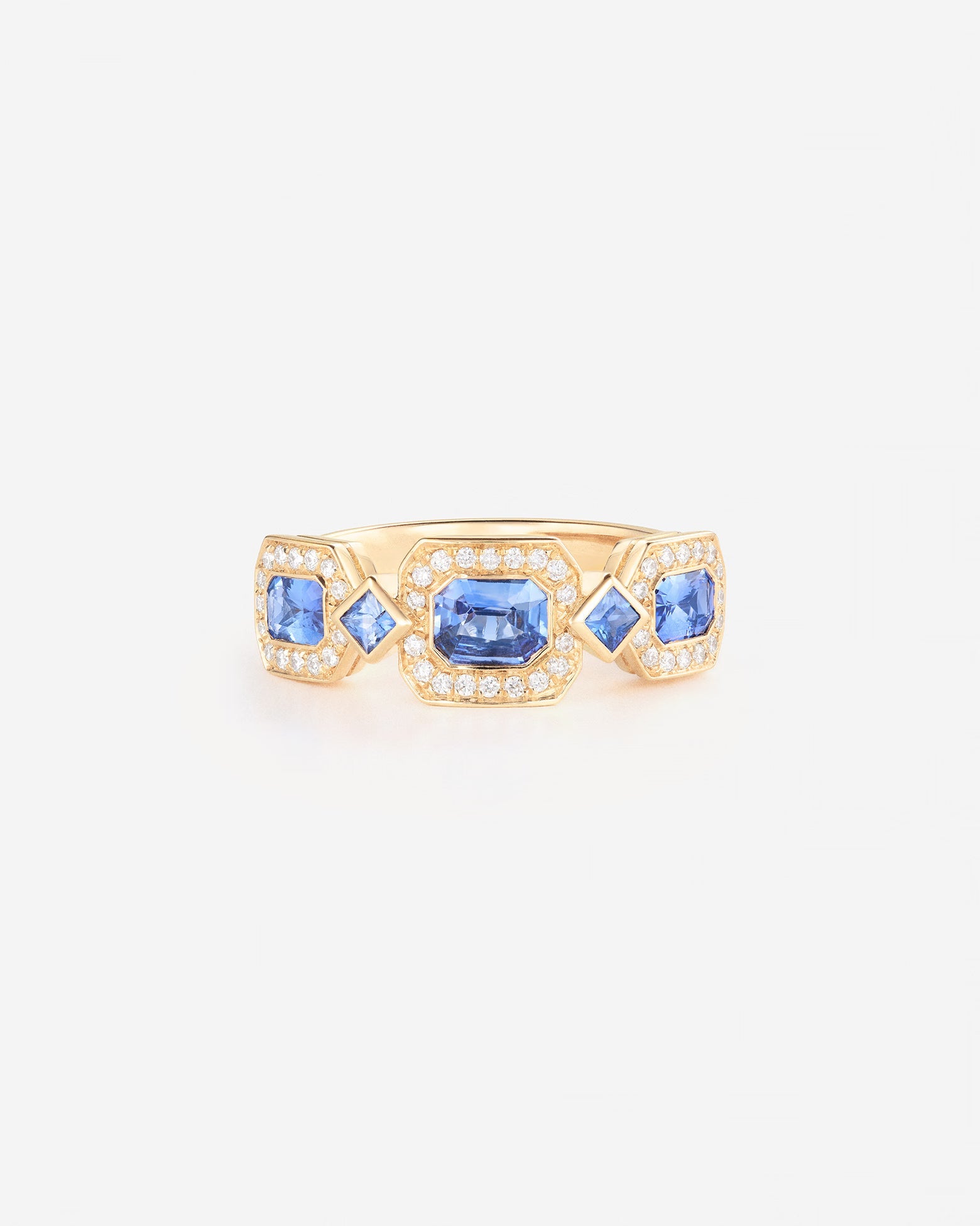 Saphir bleu | Or jaune 750 ‰