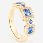 Saphir bleu | Or jaune 750 ‰