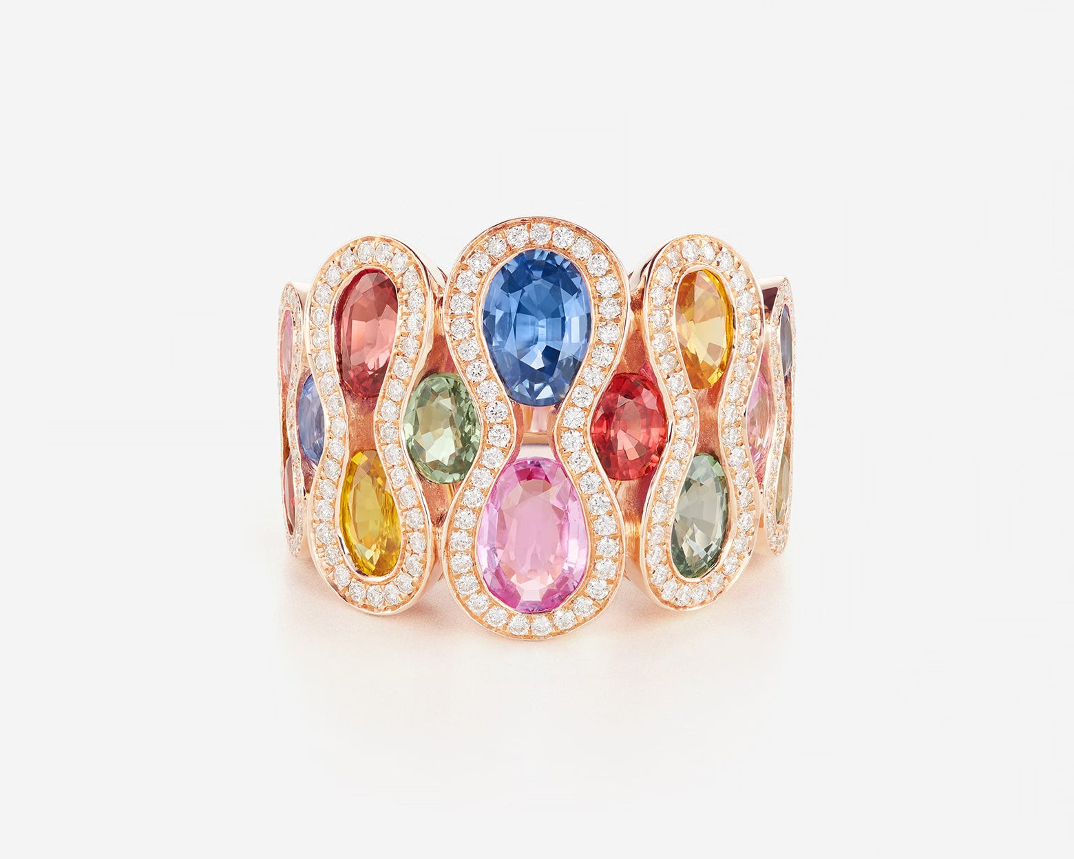 Saphirs Multicolors | Or rose 750 ‰
