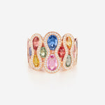 Saphirs Multicolors | Or rose 750 ‰