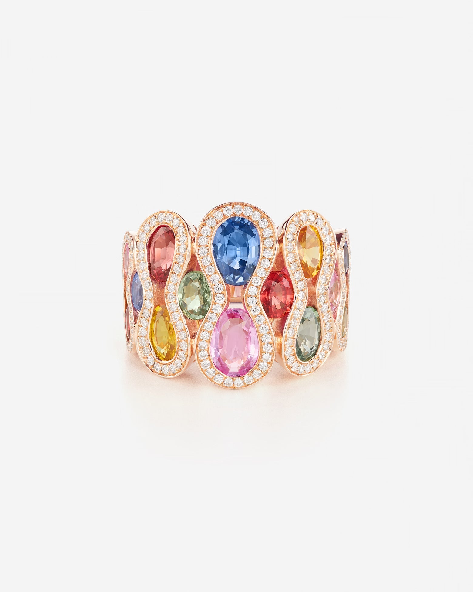 Saphirs Multicolors | Or rose 750 ‰