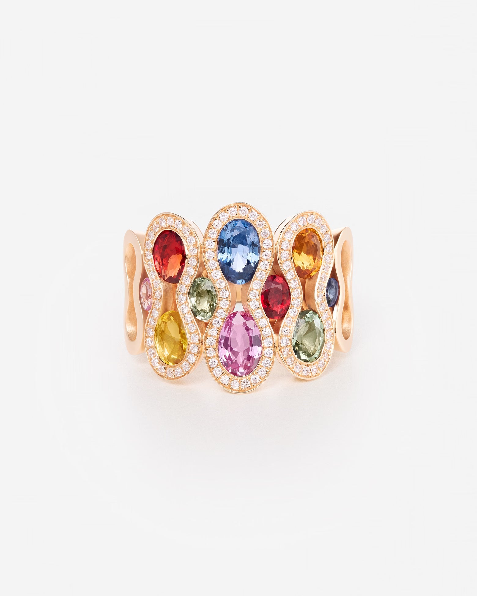 Saphirs Multicolors | Or rose 750 ‰