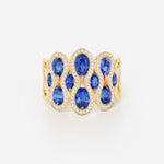 Saphir bleu | Or jaune 750 ‰