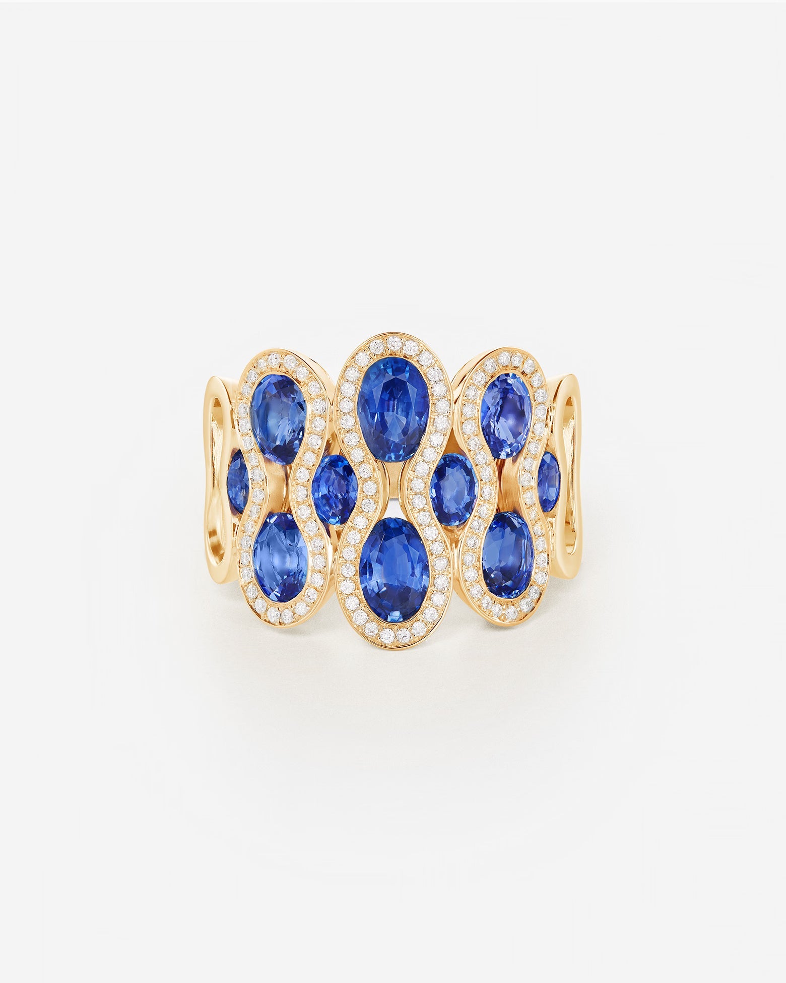 Saphir bleu | Or jaune 750 ‰