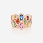 Saphirs Multicolors | Or rose 750 ‰