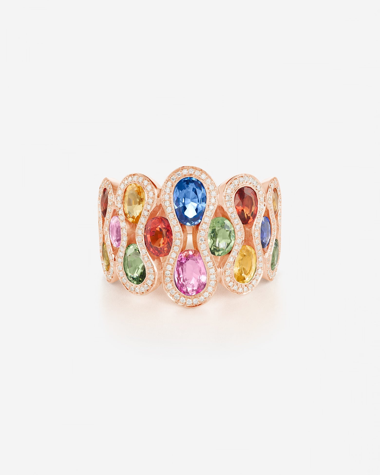 Saphirs Multicolors | Or rose 750 ‰