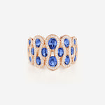 Saphir bleu | Or rose 750 ‰