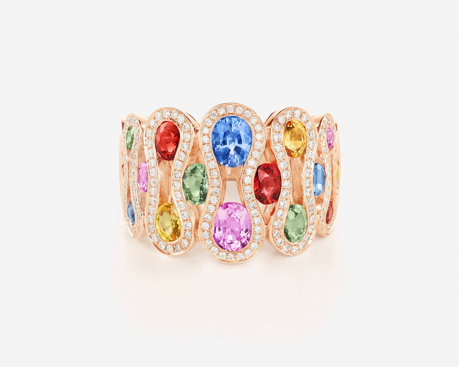Saphirs Multicolors | Or rose 750 ‰