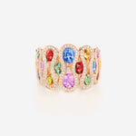 Saphirs Multicolors | Or rose 750 ‰