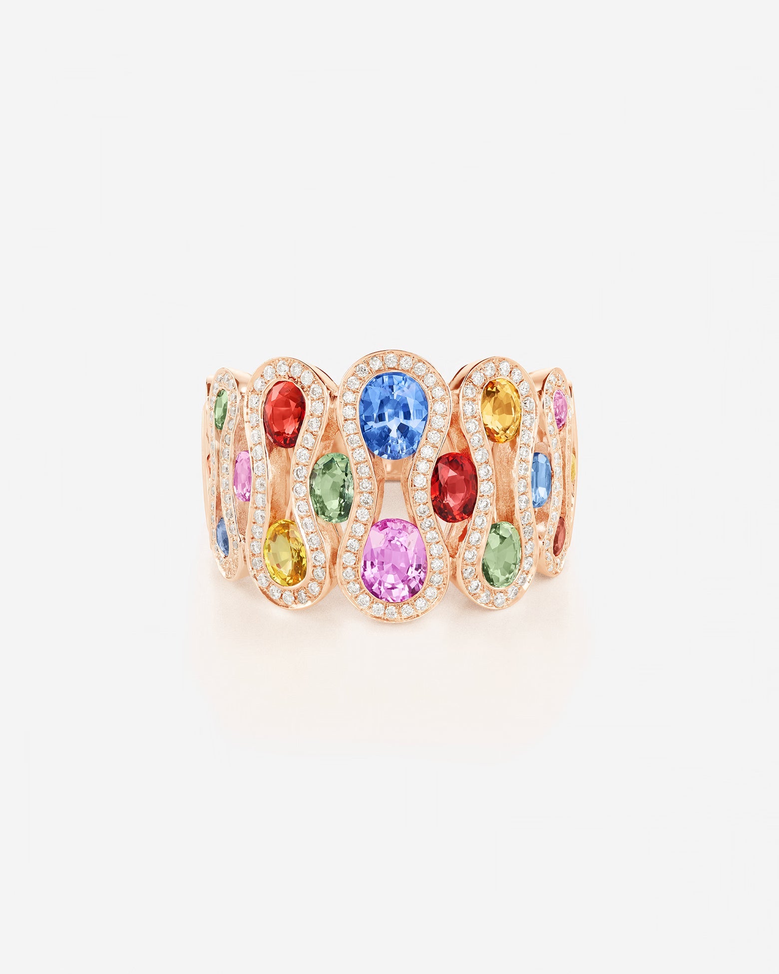 Saphirs Multicolors | Or rose 750 ‰