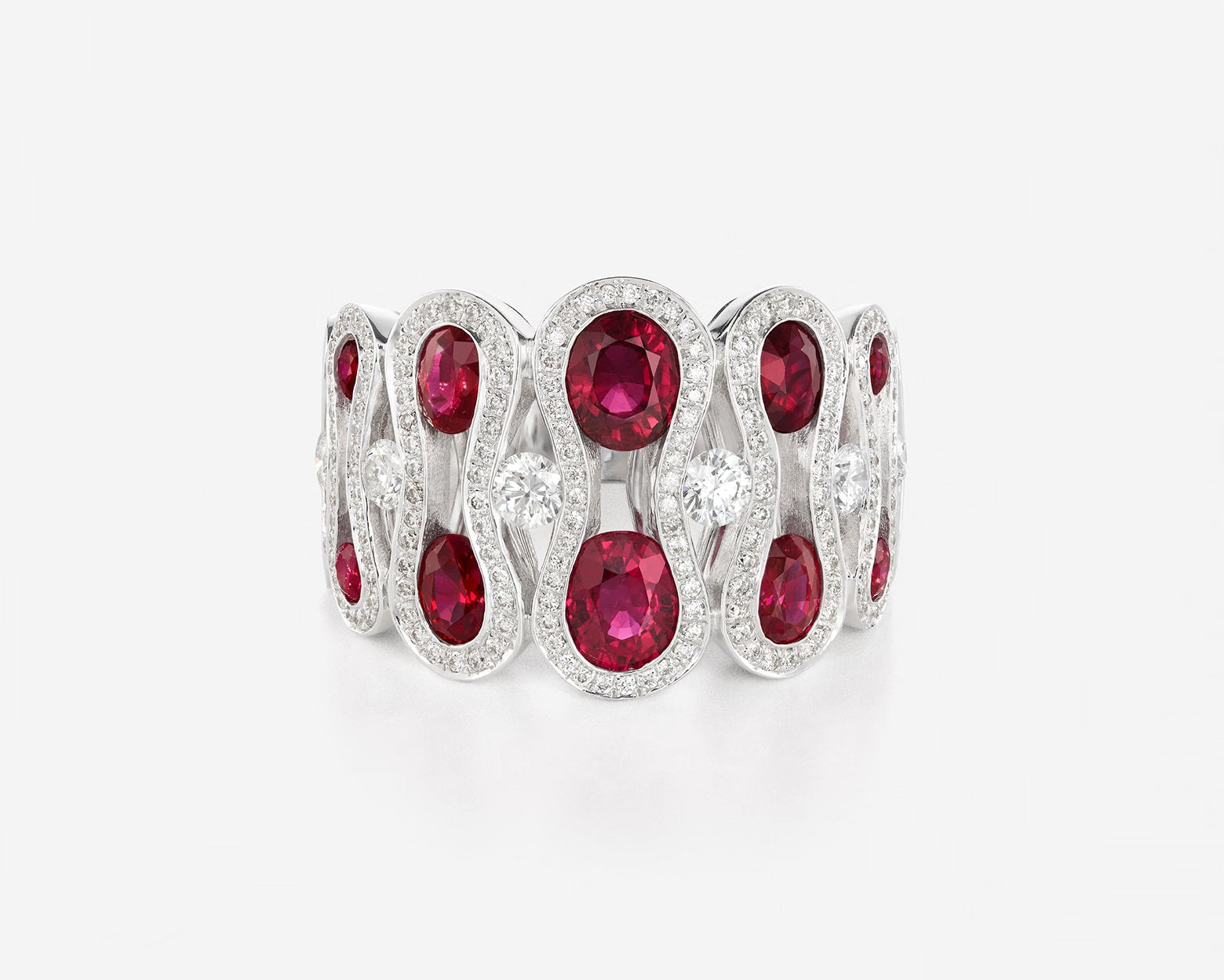Rubis et Diamants | Or blanc 750 ‰