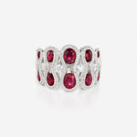 Rubis et Diamants | Or blanc 750 ‰
