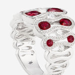 Rubis et Diamants | Or blanc 750 ‰