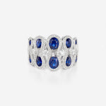 Saphirs et Diamants | Or blanc 750 ‰