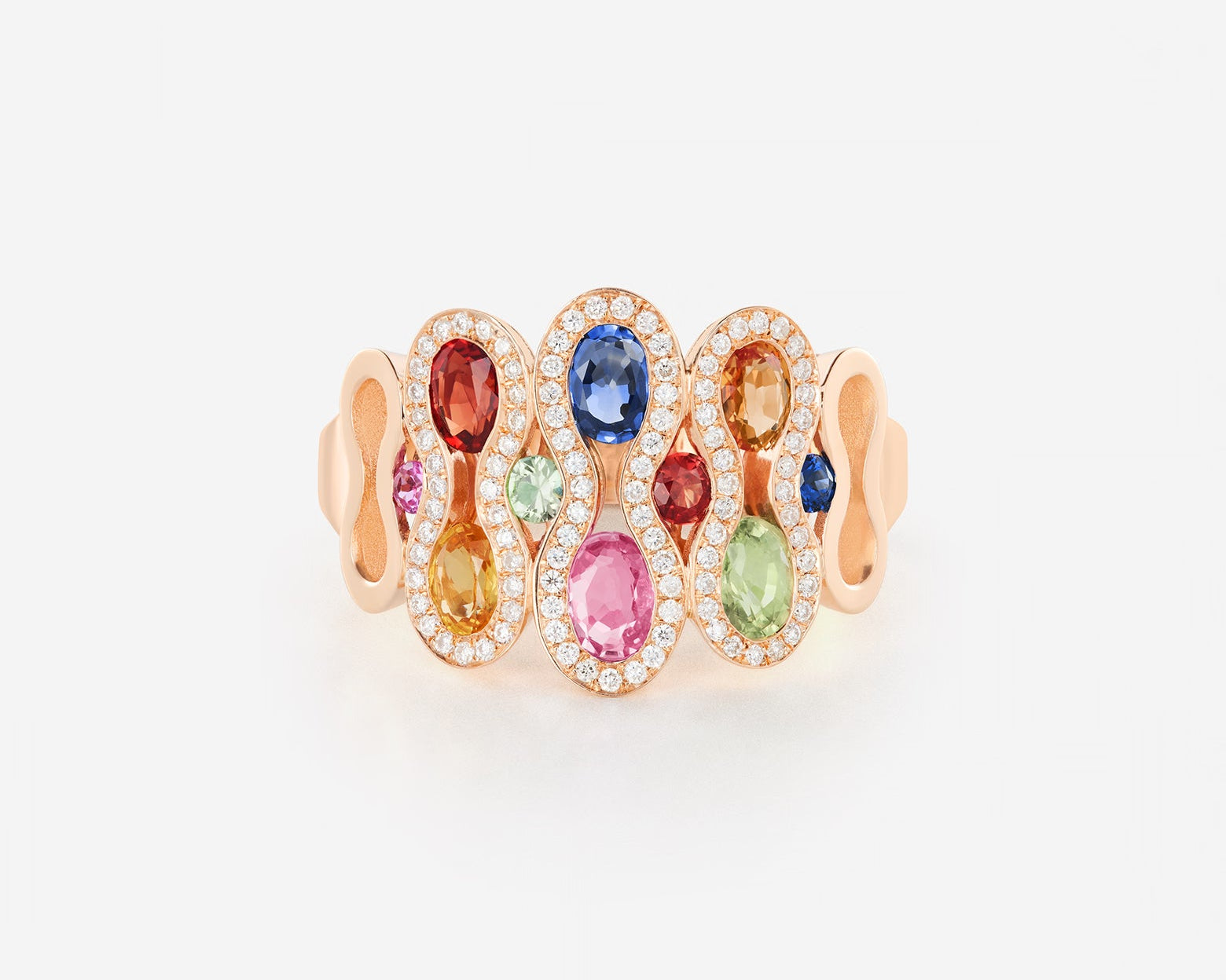 Saphirs Multicolors | Or rose 750 ‰