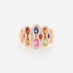 Saphirs Multicolors | Or rose 750 ‰