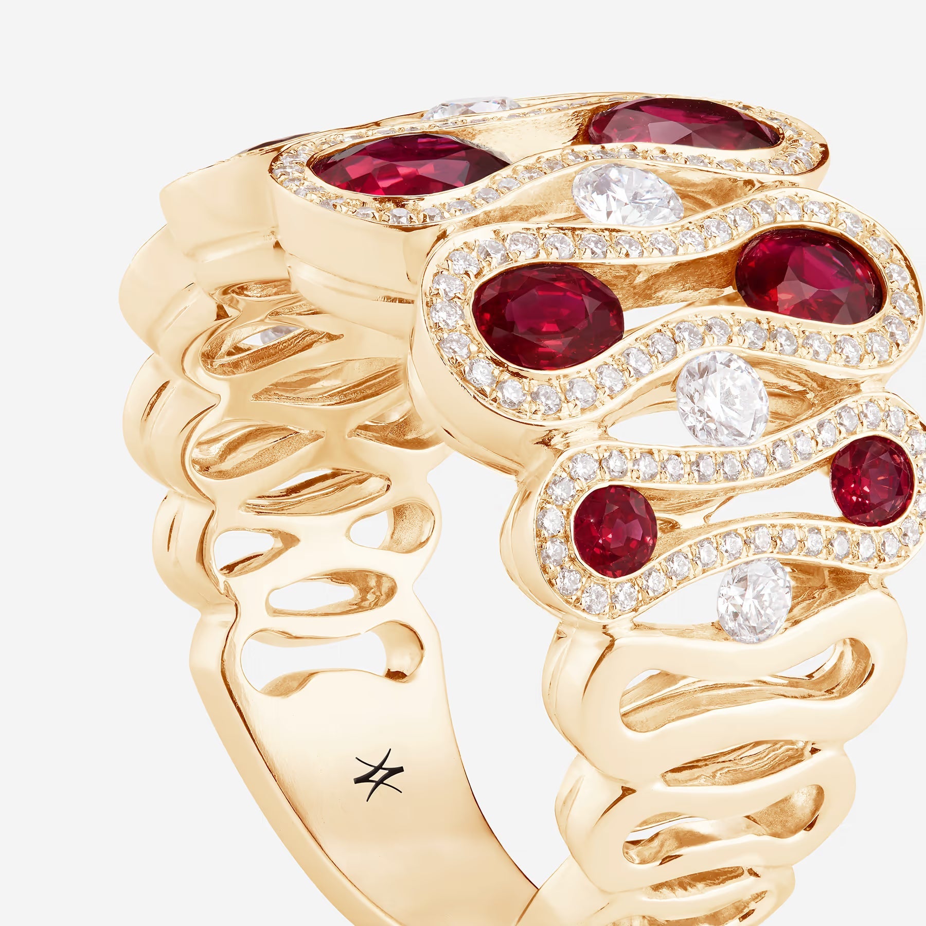 Rubis et Diamants | Or jaune 750 ‰