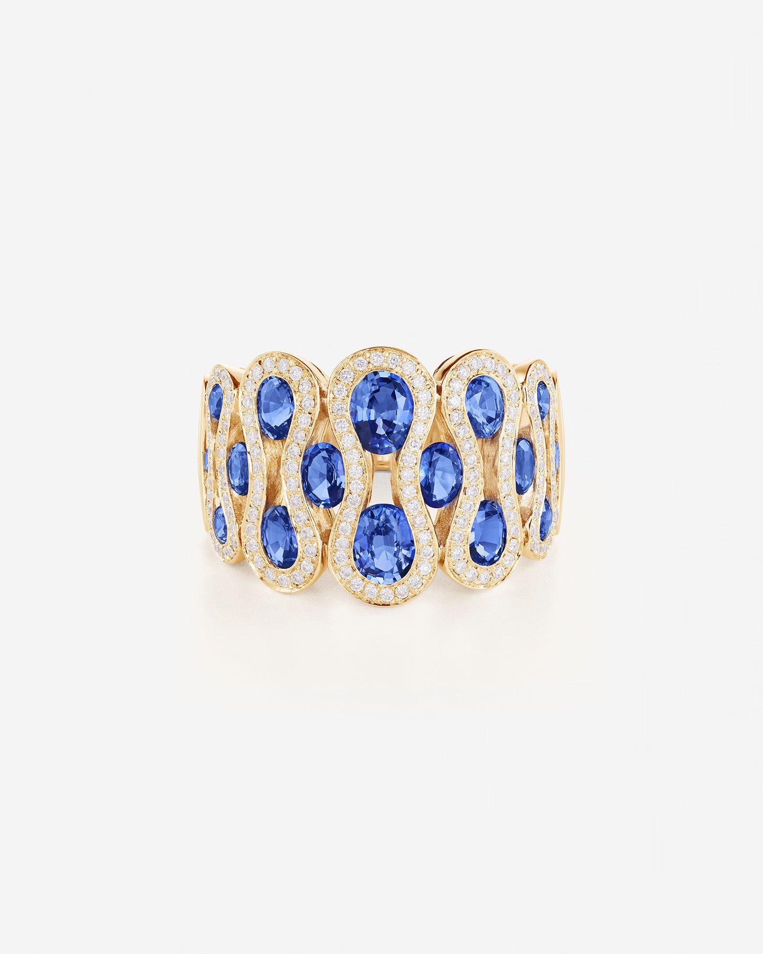 Saphir bleu | Or jaune 750 ‰