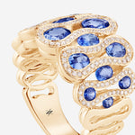 Saphir bleu | Or jaune 750 ‰