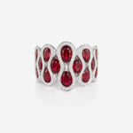 Rubis | Or blanc 750 ‰