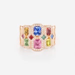 Saphirs Multicolors | Or rose 750 ‰