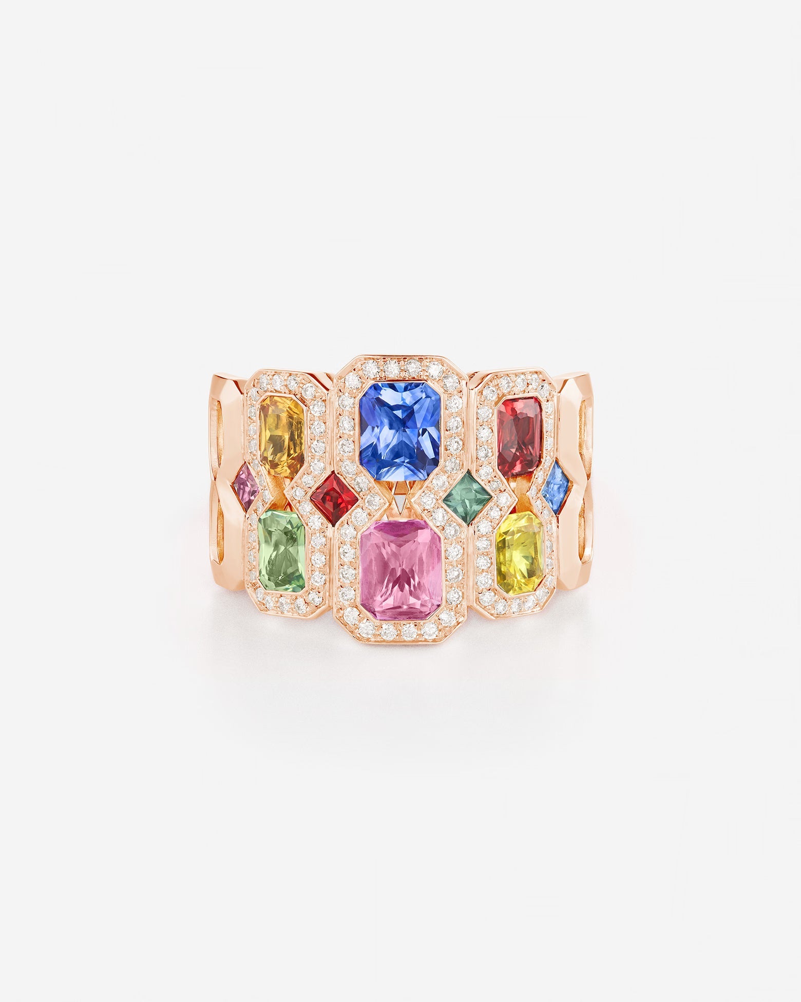 Saphirs Multicolors | Or rose 750 ‰