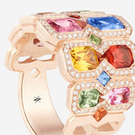 Saphirs Multicolors | Or rose 750 ‰
