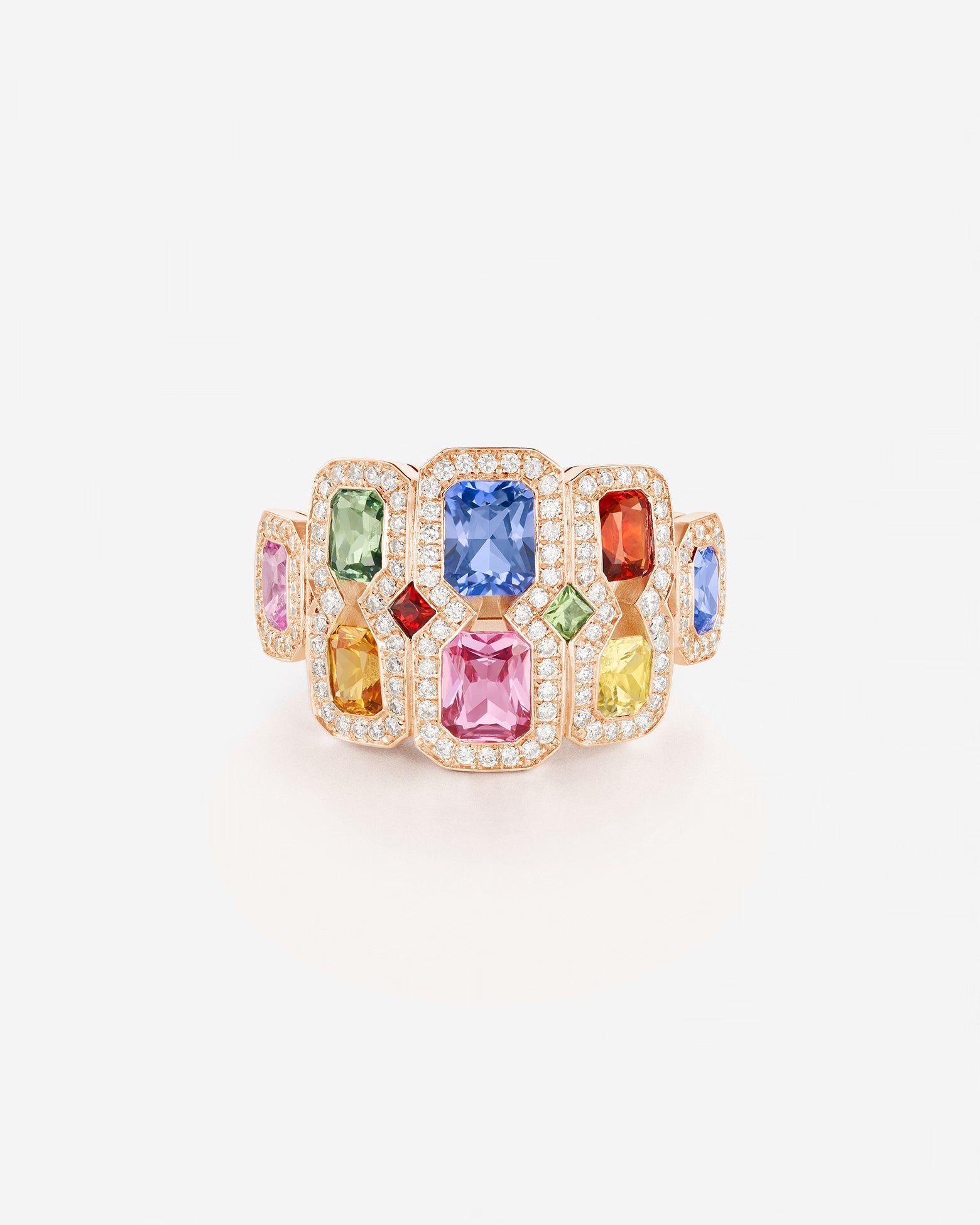 Saphirs Multicolors | Or rose 750 ‰
