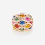 Saphirs Multicolors | Or rose 750 ‰