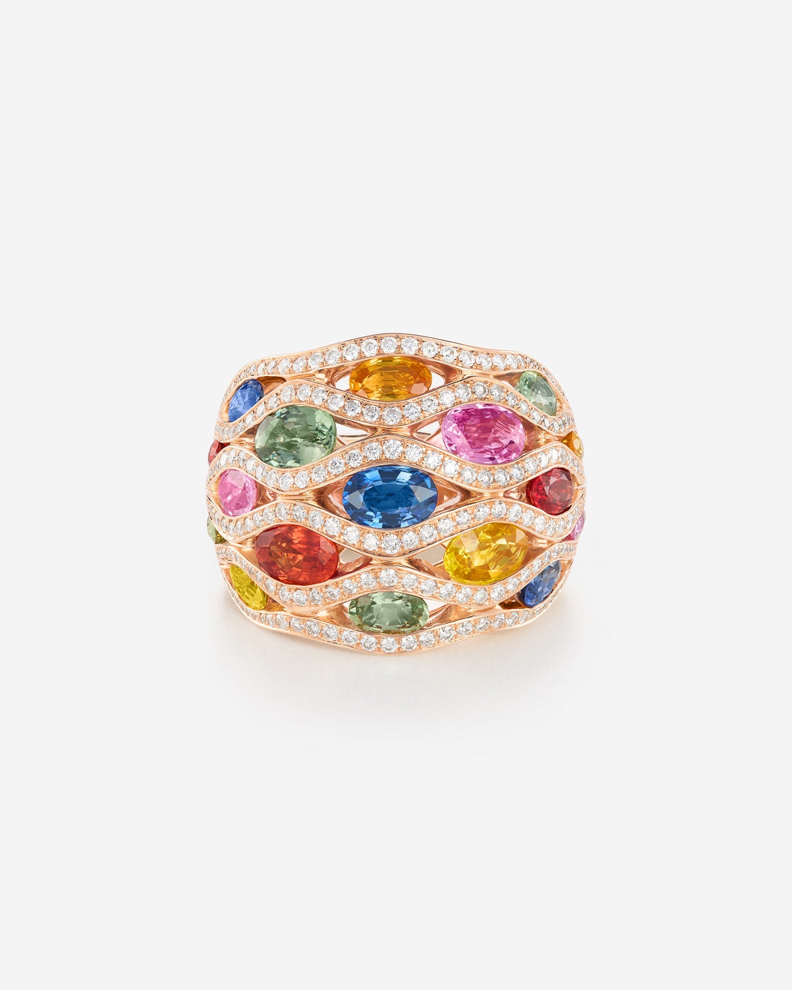 Saphirs Multicolors | Or rose 750 ‰