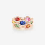 Saphirs Multicolors | Or rose 750 ‰