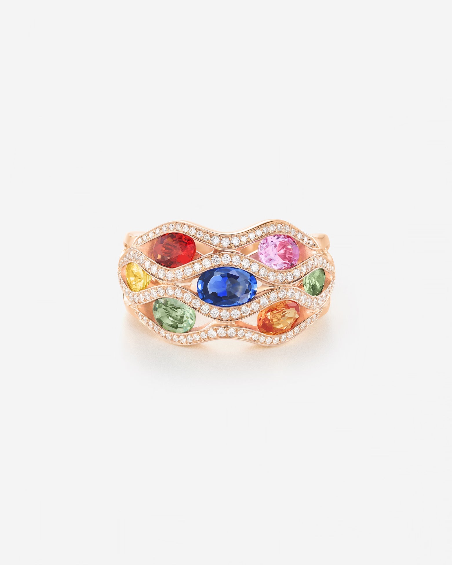 Saphirs Multicolors | Or rose 750 ‰