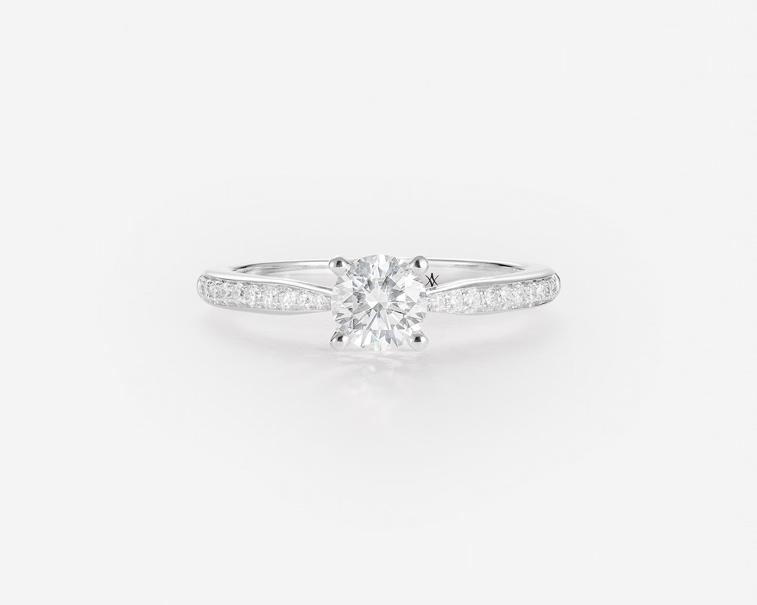 Diamant 0,30ct | Or blanc 750 ‰