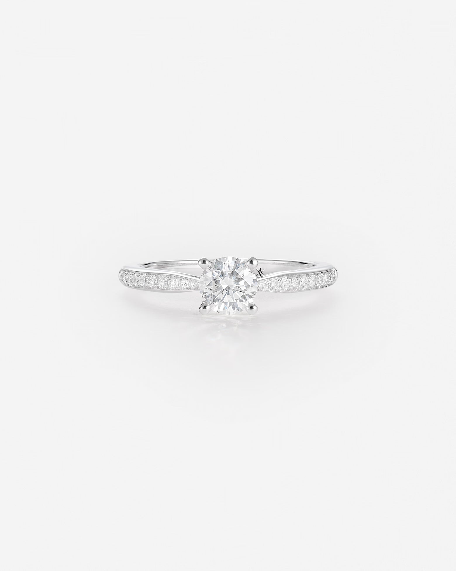 Diamant 0,30ct | Or blanc 750 ‰