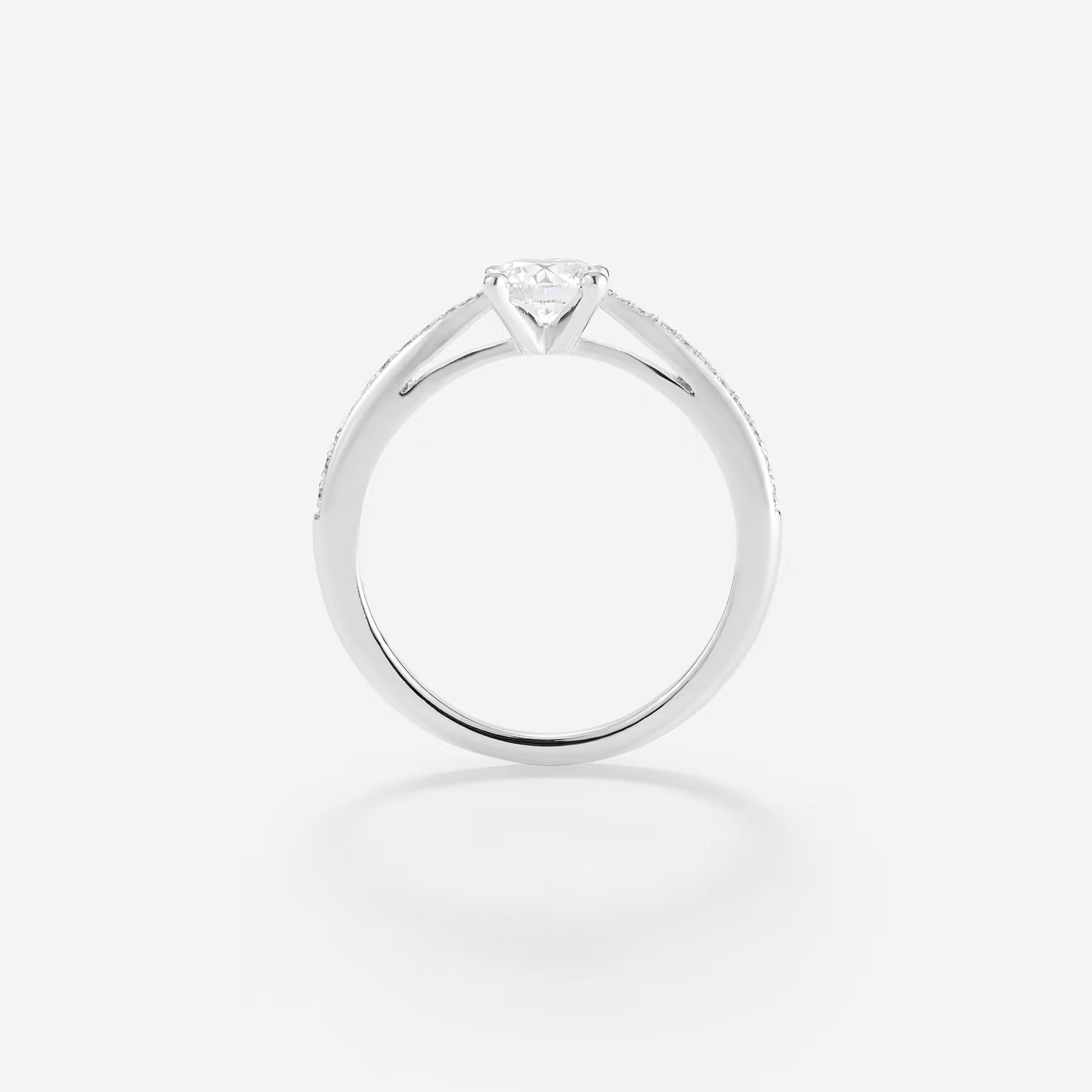 Diamant 0,70ct | Or blanc 750 ‰