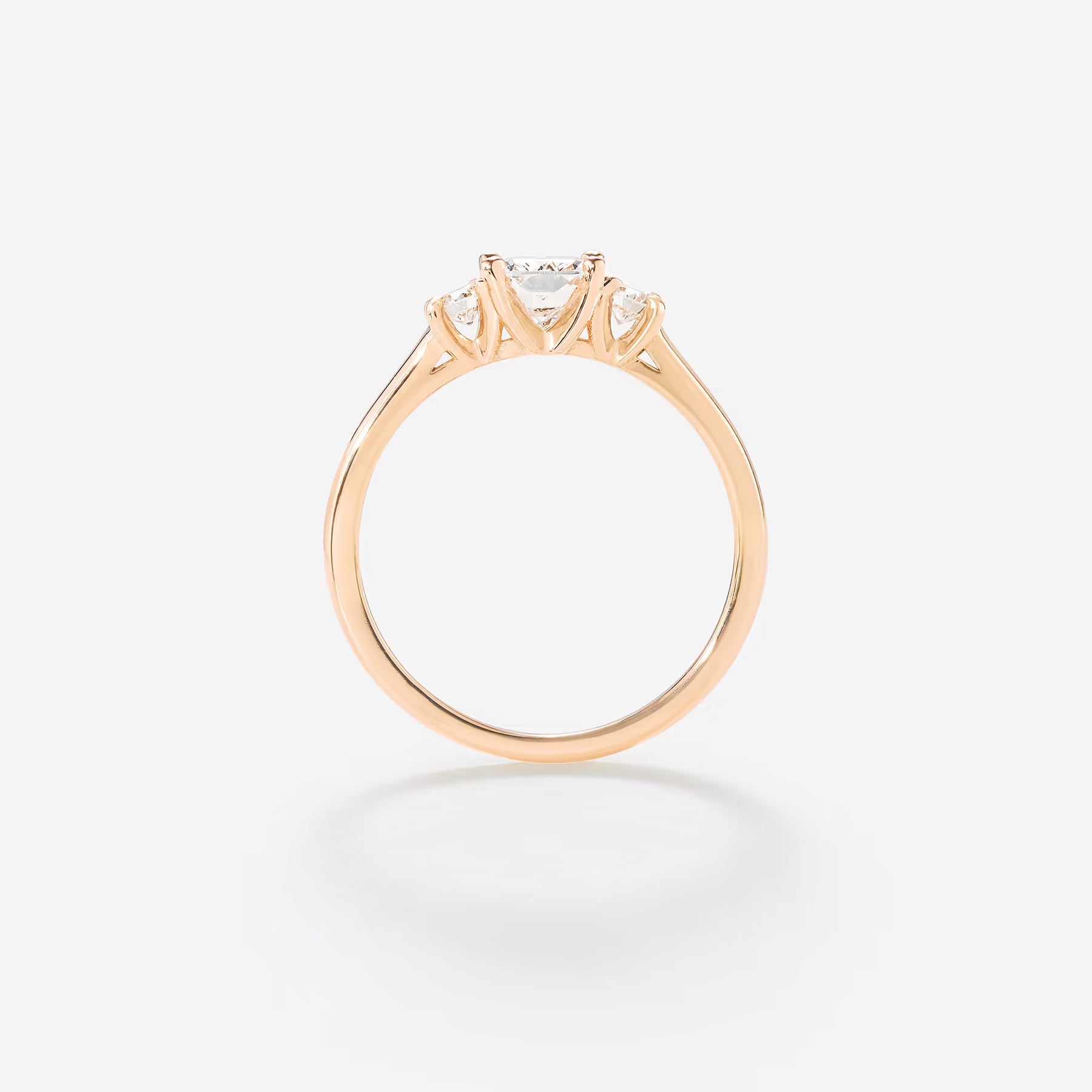 Diamant taille coussin 0,70ct | Or rose 750 ‰