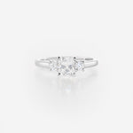 Diamant taille coussin 0,70ct | Or blanc 750 ‰