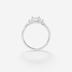 Diamant taille coussin 0,70ct | Or blanc 750 ‰