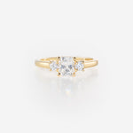 Diamant taille coussin 0,70ct | Or jaune 750 ‰