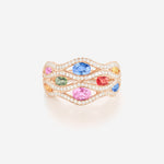 Saphirs Multicolors | Or rose 750 ‰