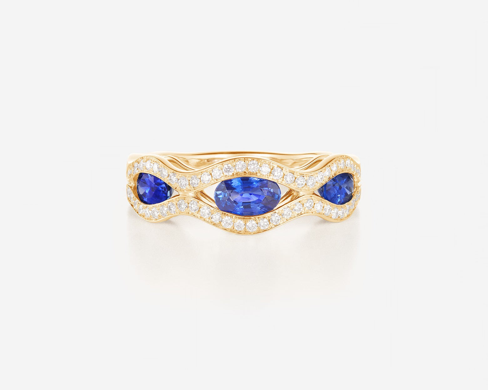 Saphir bleu | Or jaune 750 ‰
