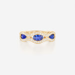 Saphir bleu | Or jaune 750 ‰