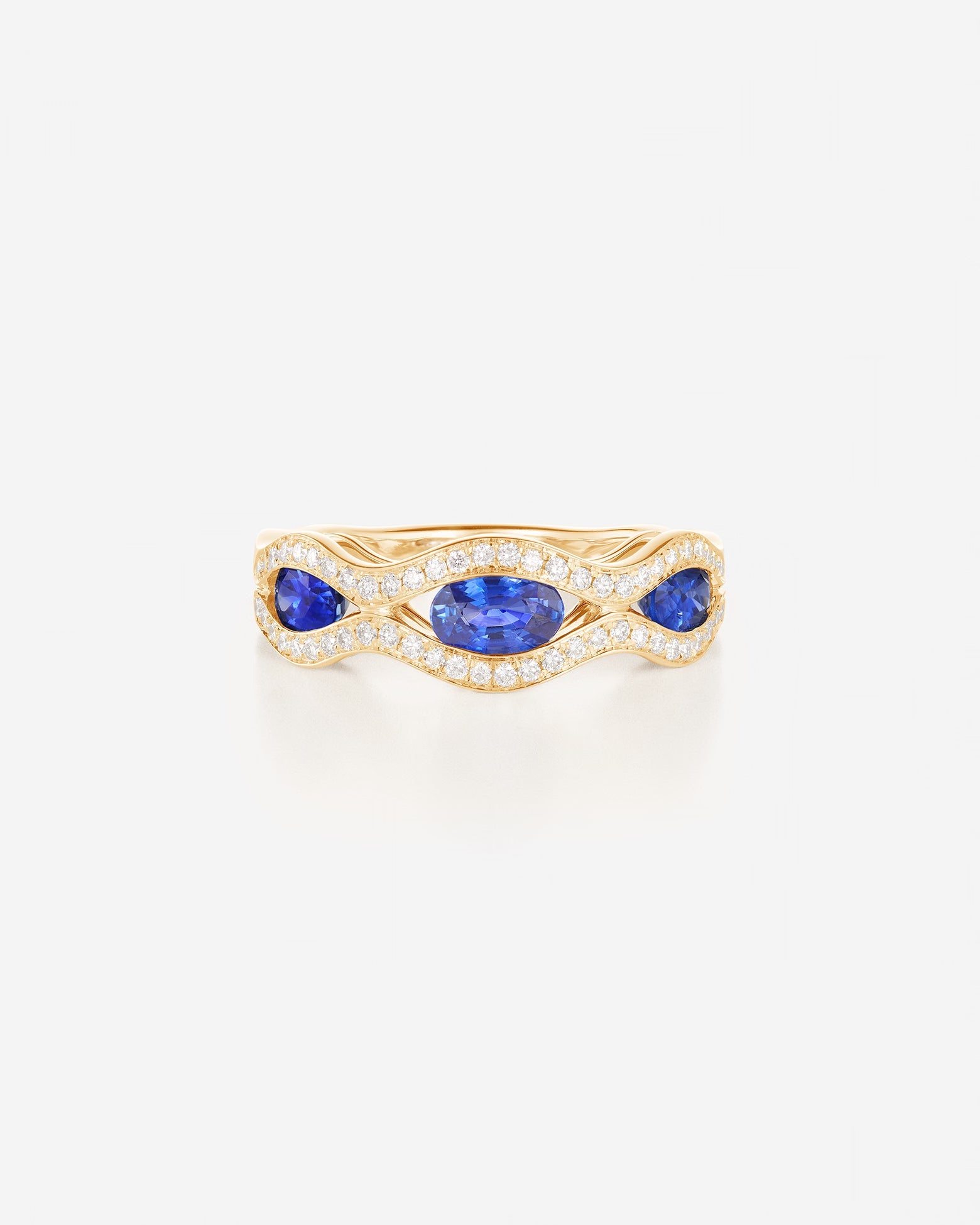 Saphir bleu | Or jaune 750 ‰